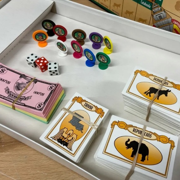 Louisiana POLITRICKS The Political Board Game Parady of LA Politics 1998 Vintage - Picture 5 of 9